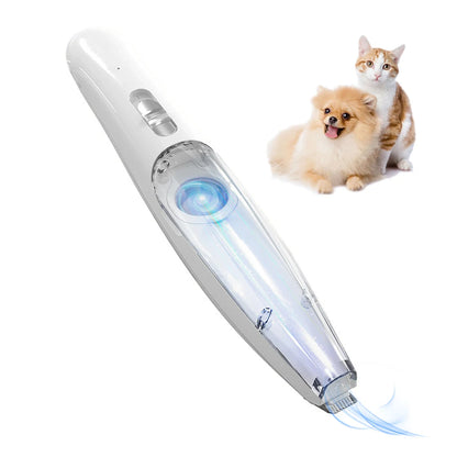 Rechargeable Vacuum Trimming Grooming Hair with and Dog - for Quiet, Hair Electric Clipper Function Precise Professional Cut Pet