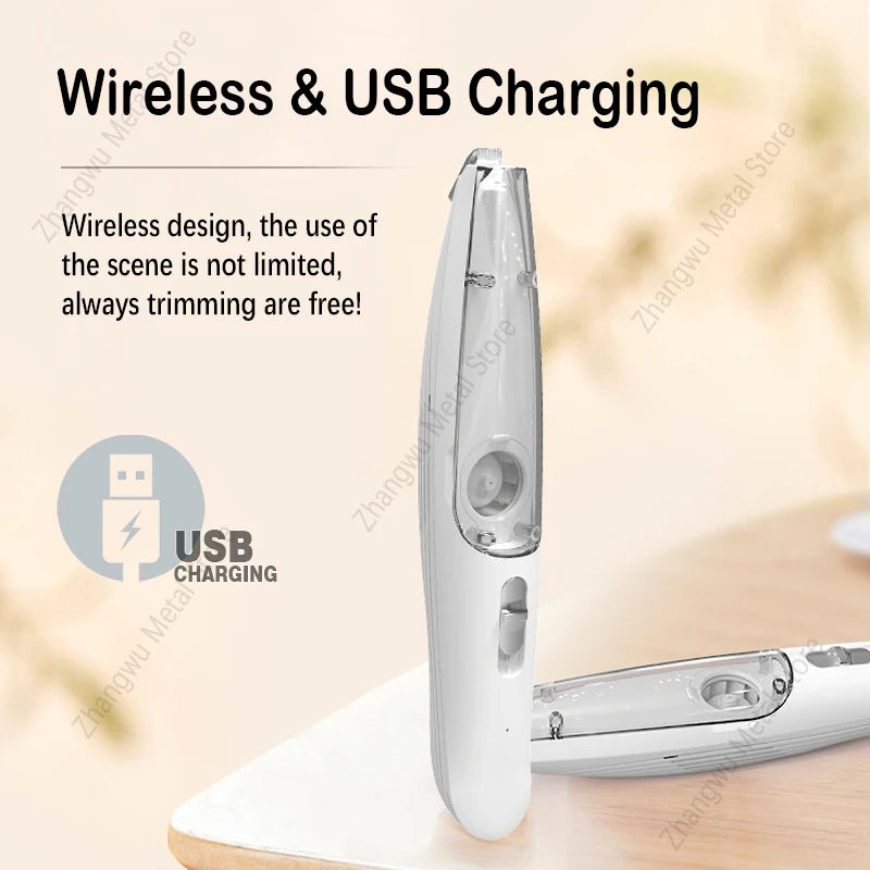 Rechargeable Vacuum Trimming Grooming Hair with and Dog - for Quiet, Hair Electric Clipper Function Precise Professional Cut Pet