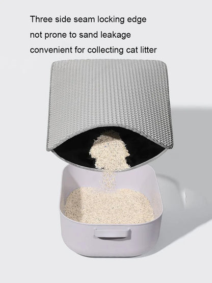 Waterproof Cat Litter Mat – Non-Slip, Double Layer, Washable Mat for Easy Litter Cleanup