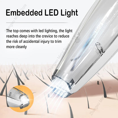 Rechargeable Vacuum Trimming Grooming Hair with and Dog - for Quiet, Hair Electric Clipper Function Precise Professional Cut Pet