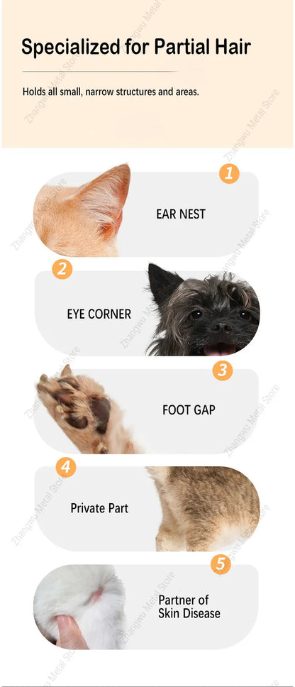 Rechargeable Vacuum Trimming Grooming Hair with and Dog - for Quiet, Hair Electric Clipper Function Precise Professional Cut Pet