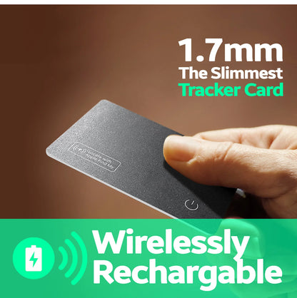 Wireless charging tracking location wallet tracker card GPS locator smart tag iphone device find my  airtag replacement