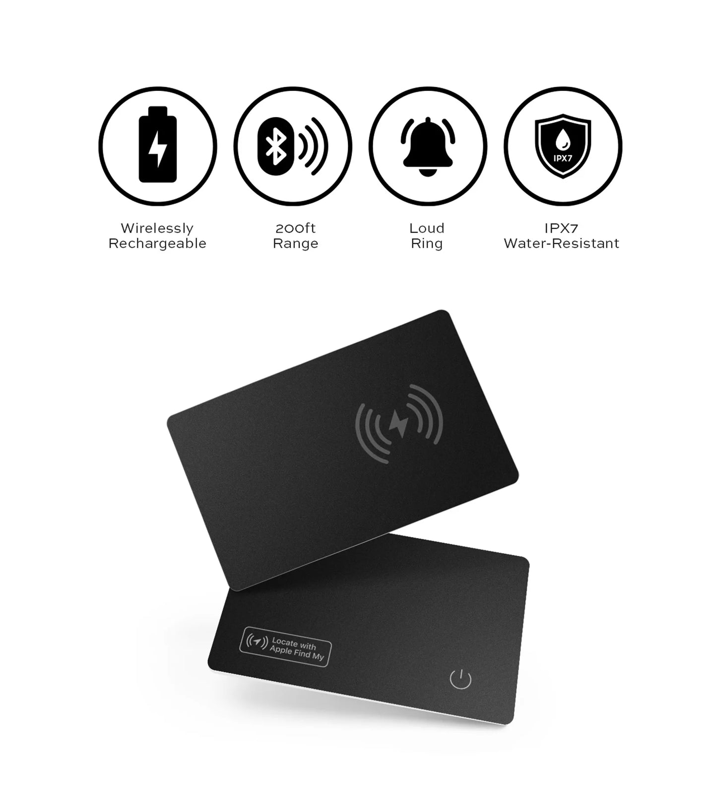 Wireless charging tracking location wallet tracker card GPS locator smart tag iphone device find my  airtag replacement