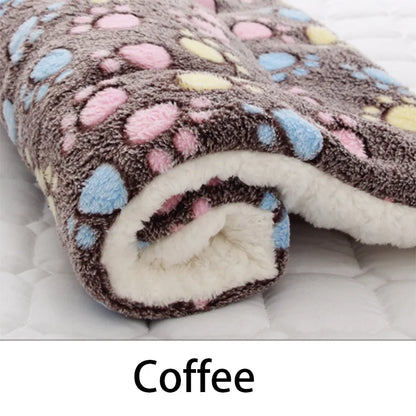 Flannel Pet Sleeping Mat – Soft, Washable Fleece Pad for Dogs & Cats, Warm and Cozy Pet Bed
