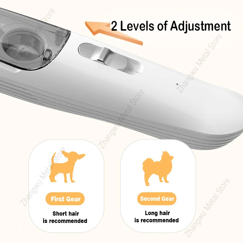 Rechargeable Vacuum Trimming Grooming Hair with and Dog - for Quiet, Hair Electric Clipper Function Precise Professional Cut Pet