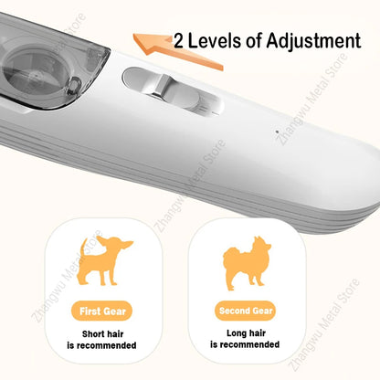 Rechargeable Vacuum Trimming Grooming Hair with and Dog - for Quiet, Hair Electric Clipper Function Precise Professional Cut Pet