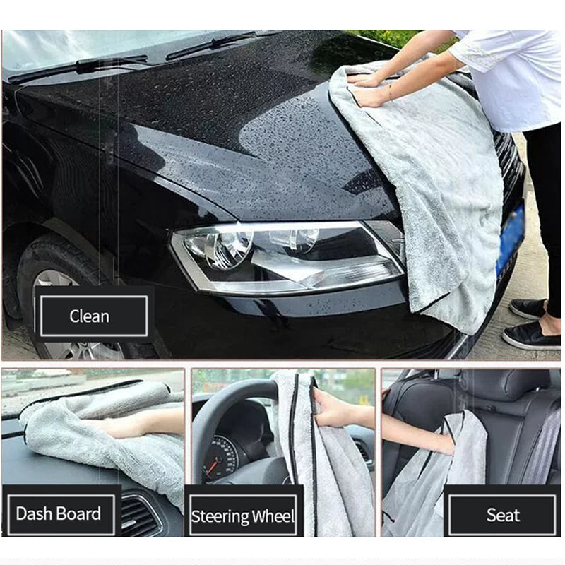 Ultra-Soft Microfiber Car Washing Towel – High Absorbent Cleaning & Drying Cloth for Car Detailing